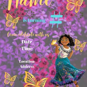 Editable Birthday Invitation