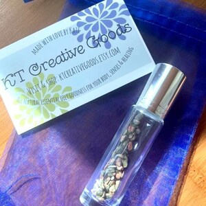 Tummy Trouble Crystal Roller/Wellness/GI Support Blend/Unakite Crystal/Endometrisois/Upset Tummy/Stress Relief Roller/Aromatherapy Gift