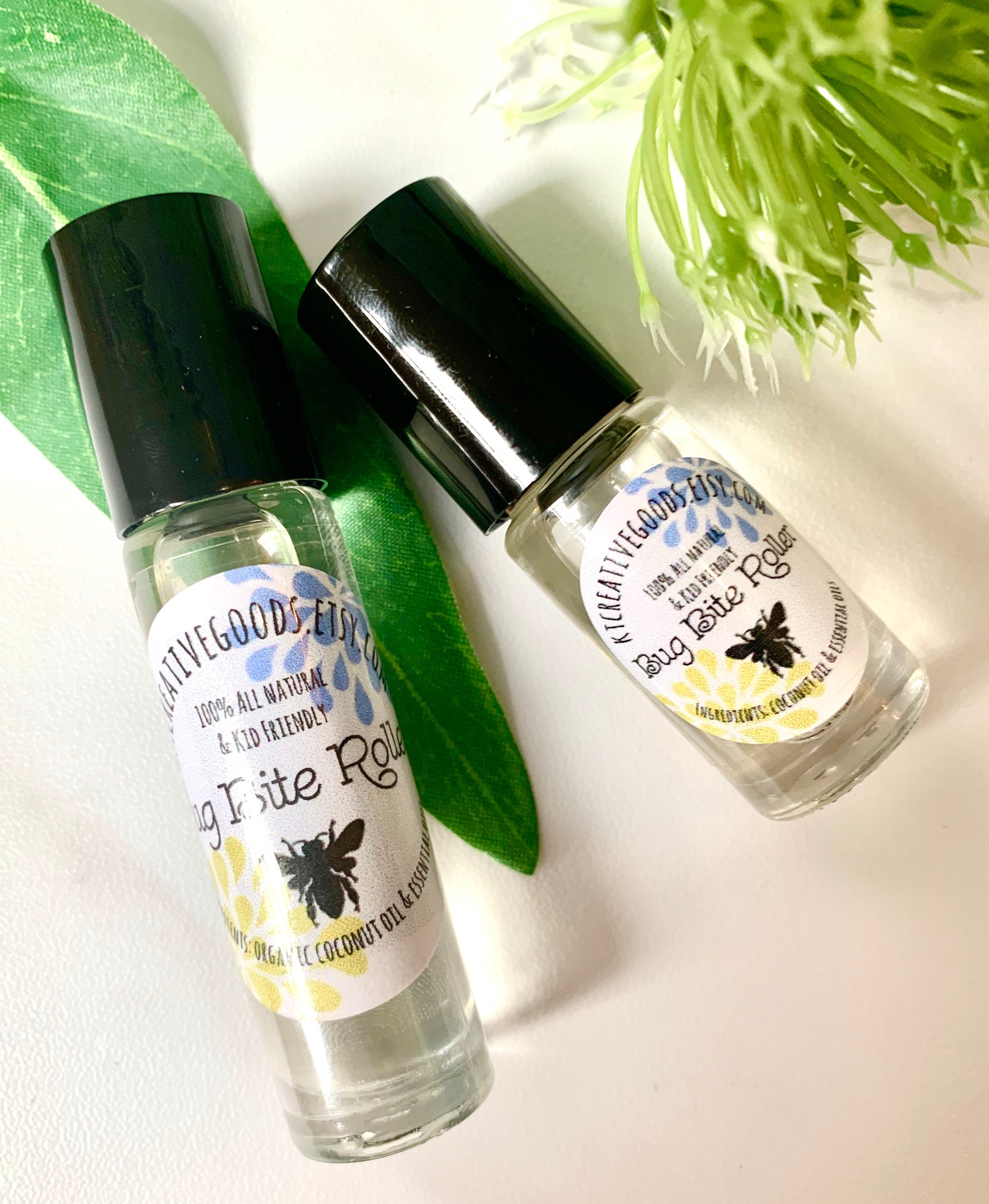 Bug Bite Essential Oil Roller/Natural Itch Relief Roll On/Kid Friendly/Insect Repellent/Safe for Kids/Anti-Itch Remedy/Bug Repellent Roller