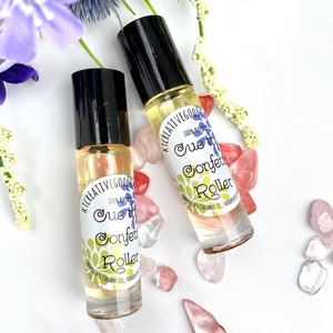 Joyful Celebration Crystal Roller/Wellness/Happiness Blend/Rose Quartz Crystal/Cherry Quartz/Wellness/Happiness Roller/Aromatherapy Gift