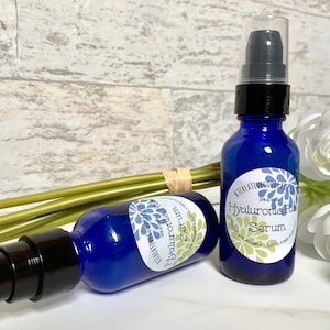 The Hyaluronic Face Serum/All Natural Face Serum/Hydrating Face Serum/Essential Oil Serum for Face/Smoothing Face Serum