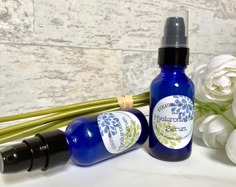 The Hyaluronic Face Serum/All Natural Face Serum/Hydrating Face Serum/Essential Oil Serum for Face/Smoothing Face Serum