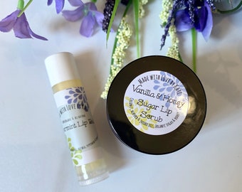 Kiss Me, Cutie! Lip Care Set/LipBalm/Lip Scrub/Lip Set/Lip Treatment/Lip Gift Set/Stocking Stuffer/Cute Gifts/Spa Set/Smooth Lips