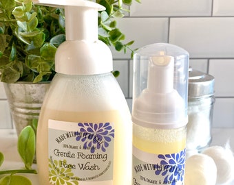 Gentle Foaming Face Wash/All Natural Face Wash/Facial Cleanser/Face Wash/Natural Cleanser/Gentle Cleanser/Foaming Face Cleanser