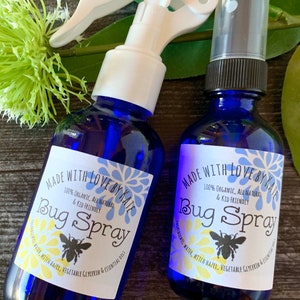 Bug Spray/Bug Repellent/Natural Bug Spray/Organic Insect Spray/Insect Spray/Kid Friendly Bug Spray/Safe for Kids Bug Spray/Insect Repellent