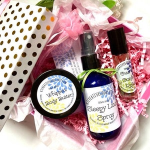 Celebrate Self Care Gift Set/Mother&#39;s Day Gift Set/Stress Relief Gift Box/Spa Gift Set/Aromatherapy Gift/Wellness Gift Set/Crystal Infused
