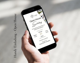 Invitation mobile phone - real estate agent - real estate appointment - Canva Link