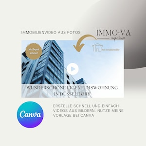 Real Estate Agent Video Template, Vacation Rentals, Real Estate Marketing, Video From Photos, Canva Template, INSTANT DOWNLOAD