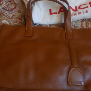 authentic LANCEL leather bag