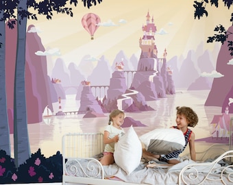 Children's mural fairy tale - Nursery landscape wallpaper