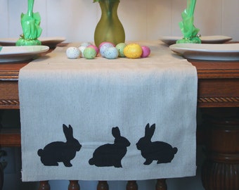 Table Runner, Easter Table Runner, Easter Bunny Home Decor, Easter Table Decor, Spring Home Decor, Rustic Home Decor, Home Decor, Woodland