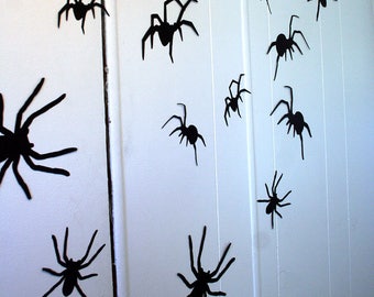 3D Wall Decor, Crawling Spiders Wall Decor, Halloween Party Decorations, Custom Wall Art Gothic Wall Art, Halloween Decorations, Spiders