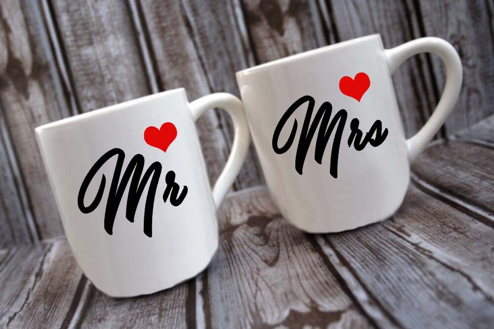 Couples Mugs Mr and Mrs Coffee Mugs coffee mug coffee Etsy