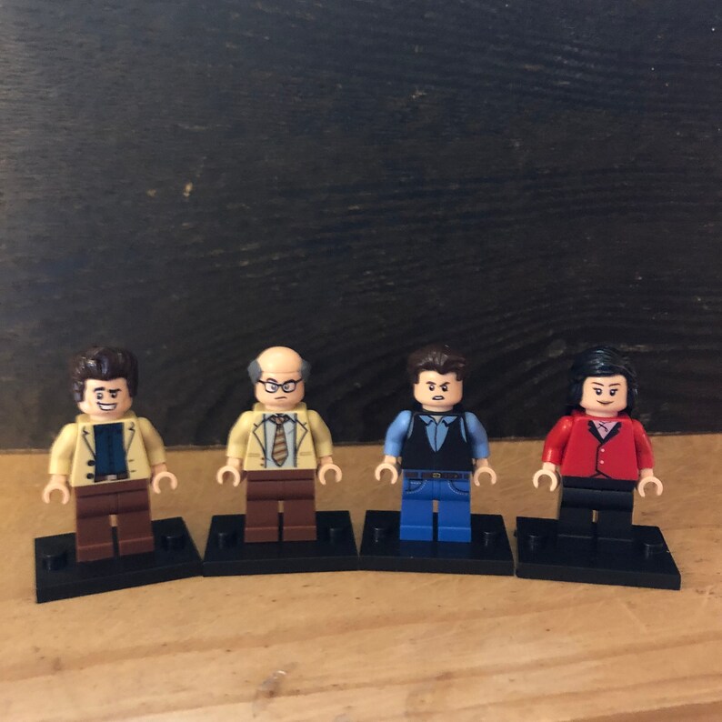 Seinfeld Custom LEGO Minifigures Set of 4 TV Etsy