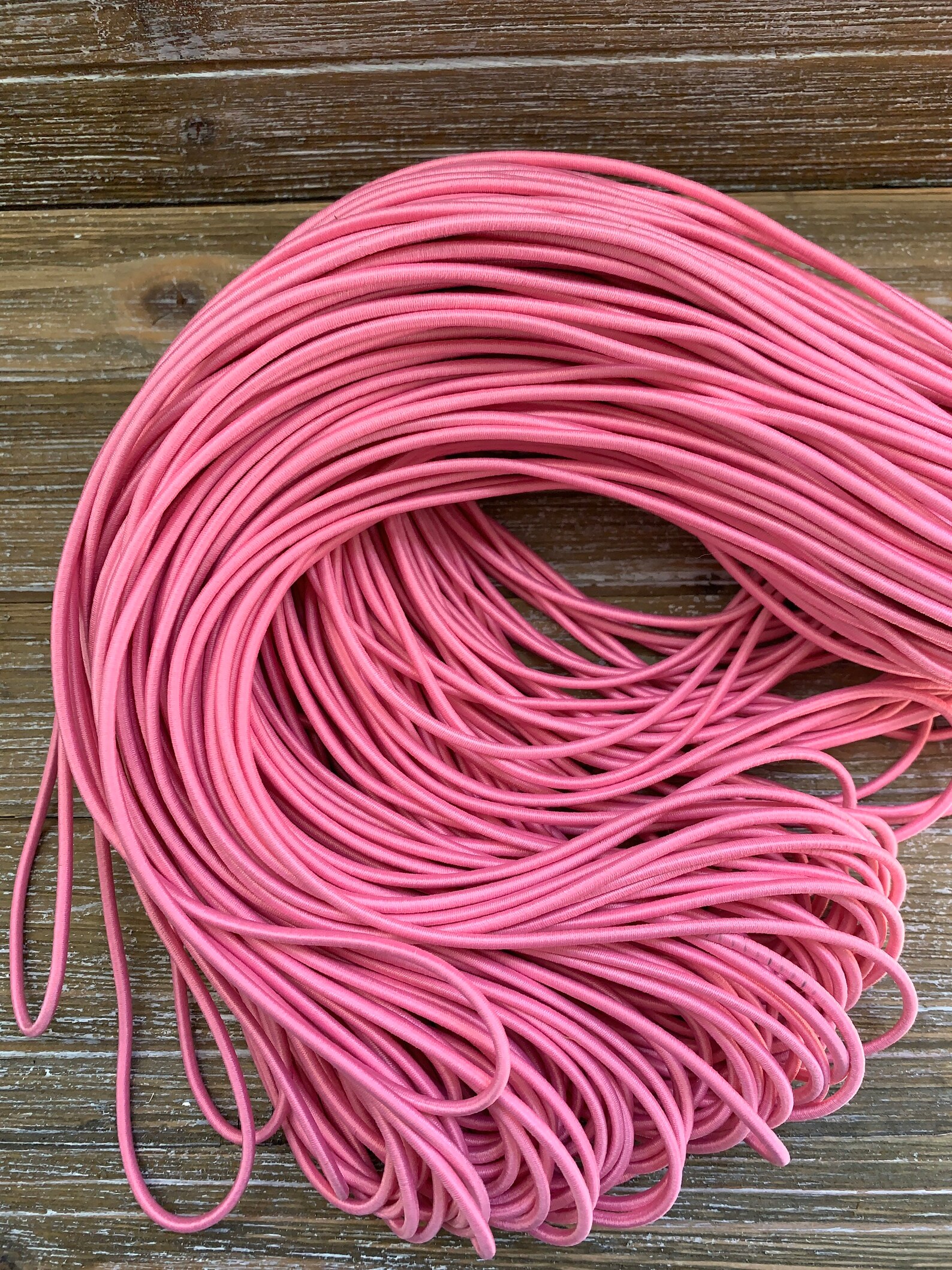 2.5mm Pink Bungee Cord Elastic Round Elastic Facemask Etsy