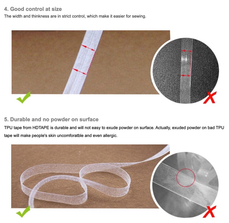 1/4' Clear Silicon Elastic Garment Making Great for Etsy