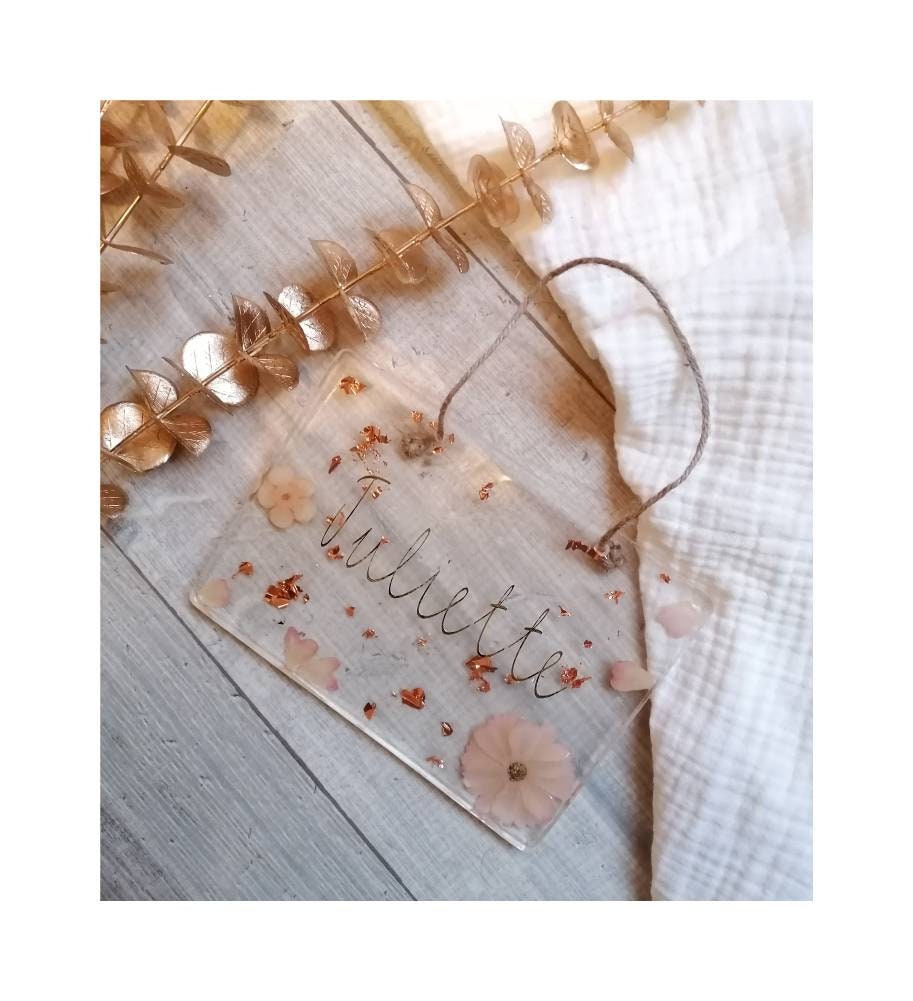 Décoration Murale Plaque Personnalisé. Prénom ou Mot Au Choix. Idée de Cadeau Résine Epoxy. Chambre 