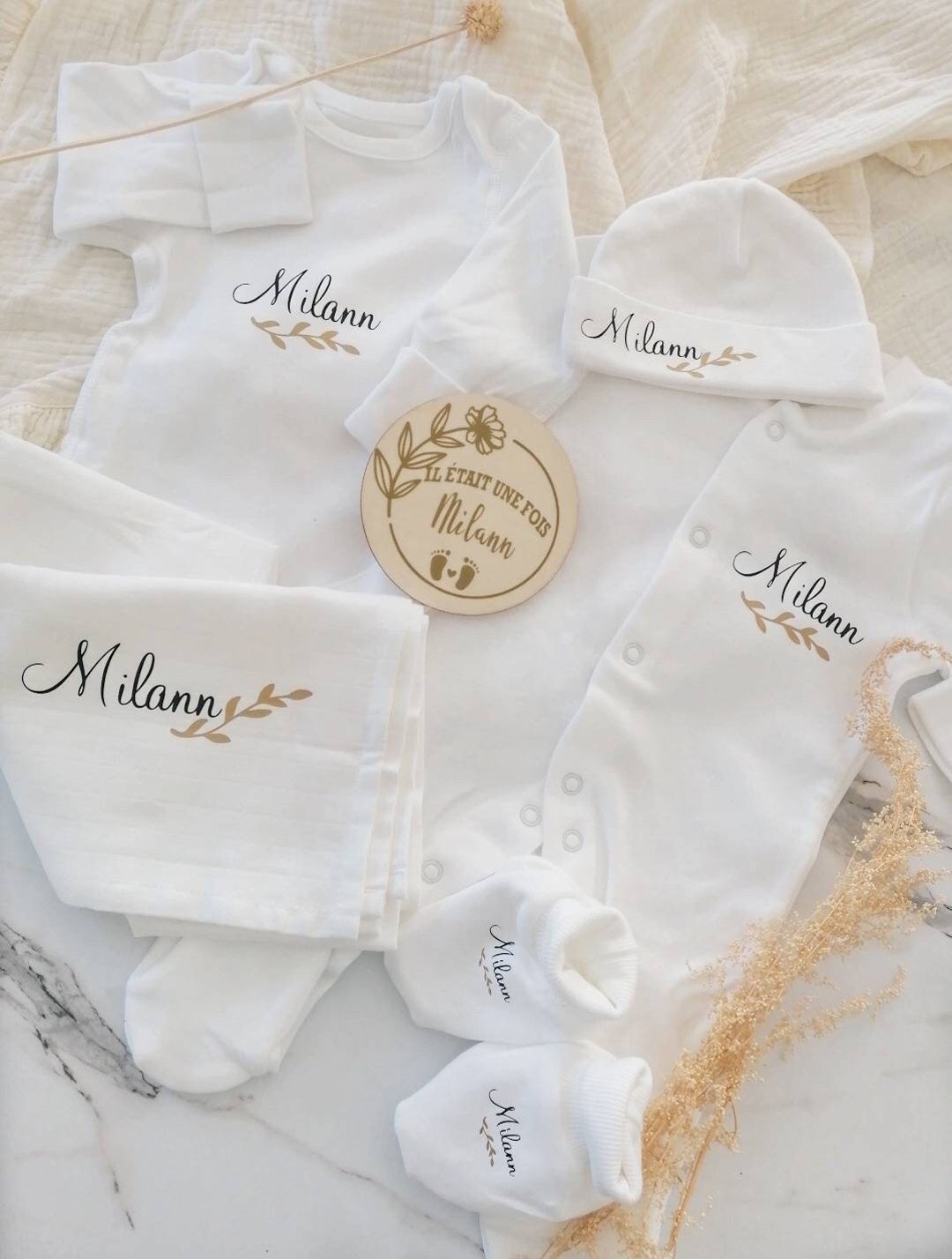 Pyjamas Personnalis Cadeau B b Coffret Naissance B b Personnalis 