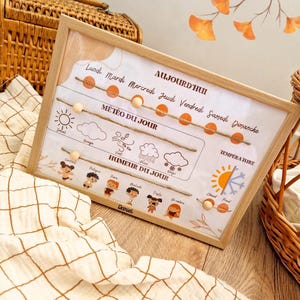 Wochenplaner für Kinder. Kinderemotionen. Wochentage. Organizer. Kinderplaner. Kinderorganisation. Kinderroutine. Geschenkidee.