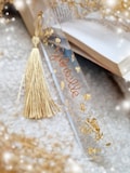 Personalized Bookmark. Grandparents' Day Gift Idea. Personalized Name or Word. Book Accessory. Epoxy Resin. Aluminum Wire product logo