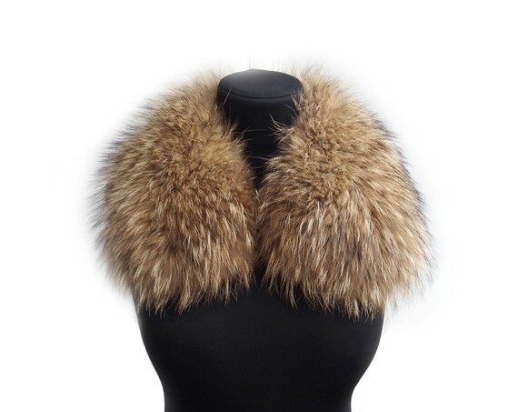 real fur detachable collar