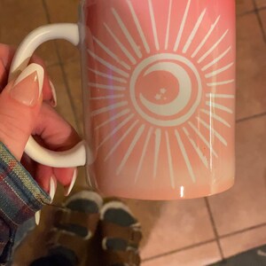 Time to Shine Mug #2 - *MESS UP CUP* Sunrise Sun Moon Handmade Original Art Mug from Luna Variabilis, Co.