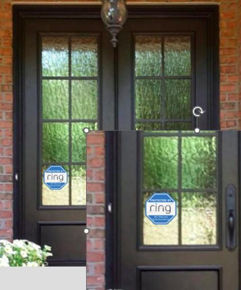 Ring Doorbell Decal Sticker Security Camera Door Window Safety Home ...