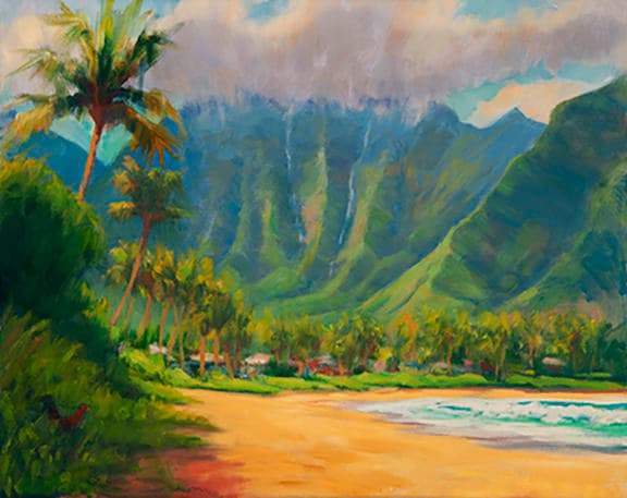 nani ahiahi ~Haleiwa beach パステル画 nani ahiahi ~Haleiwa beach パステル画 Hanalei Bay Kauai