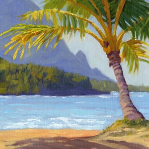 Hanalei Colors, Kauai. A matted art print with free shipping
