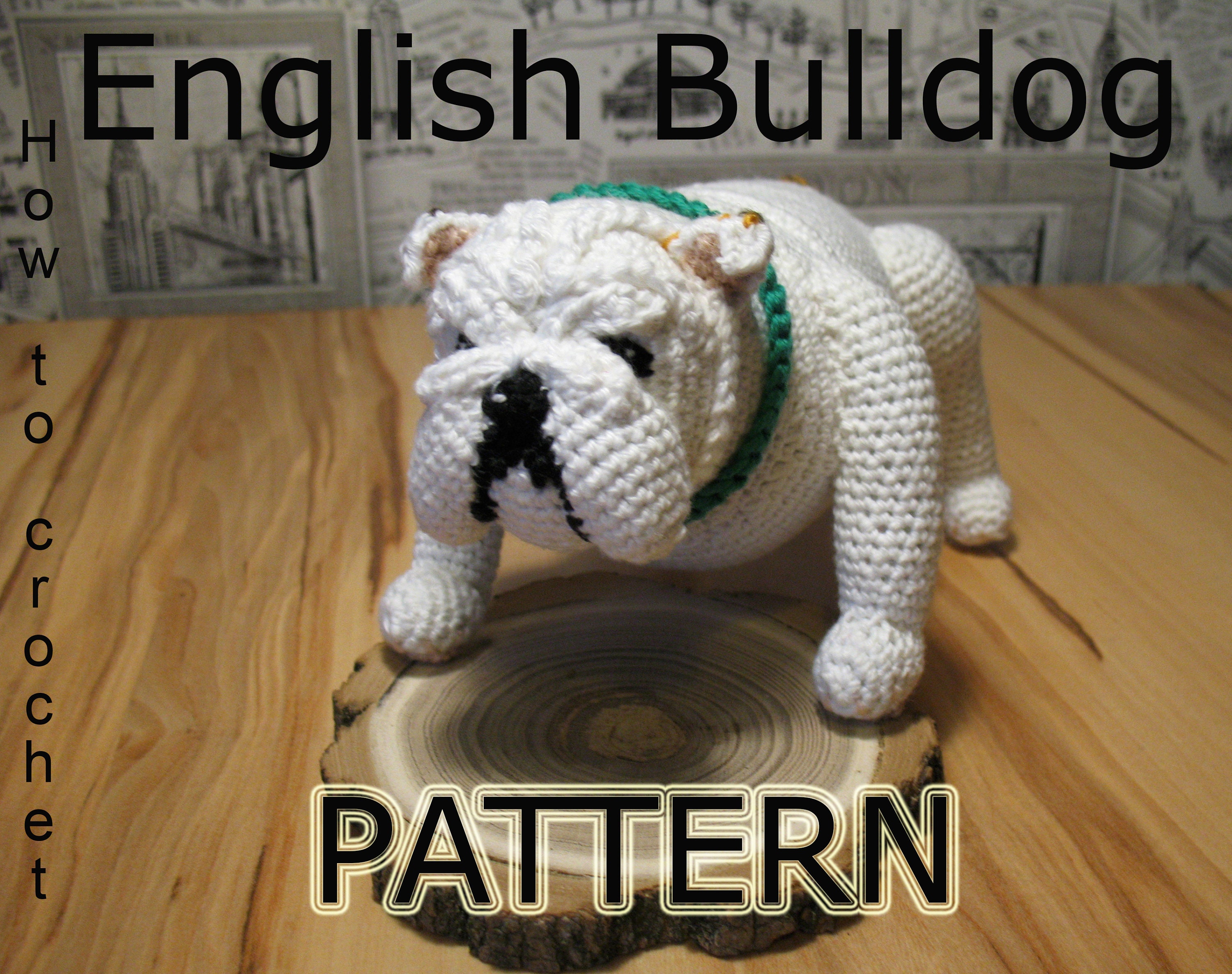 Crochet Bulldog Pattern PDF in English Amigurumi Bulldog Etsy