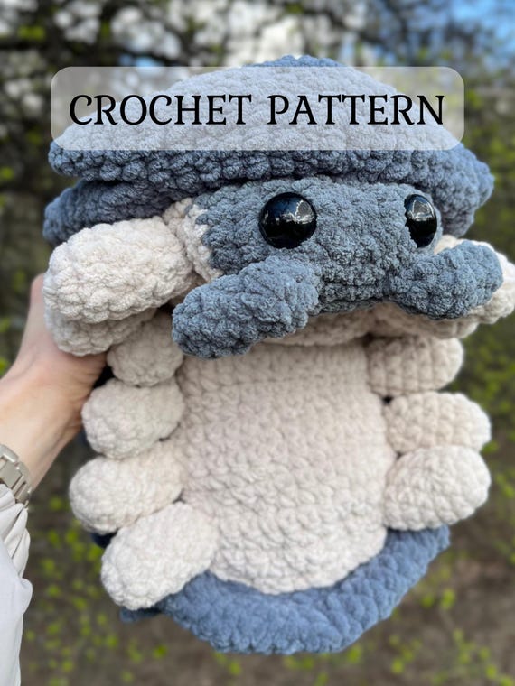 Plush Roly Poly Pill Bug Crochet Pattern: Amigurumi Isopod (PDF Pattern)