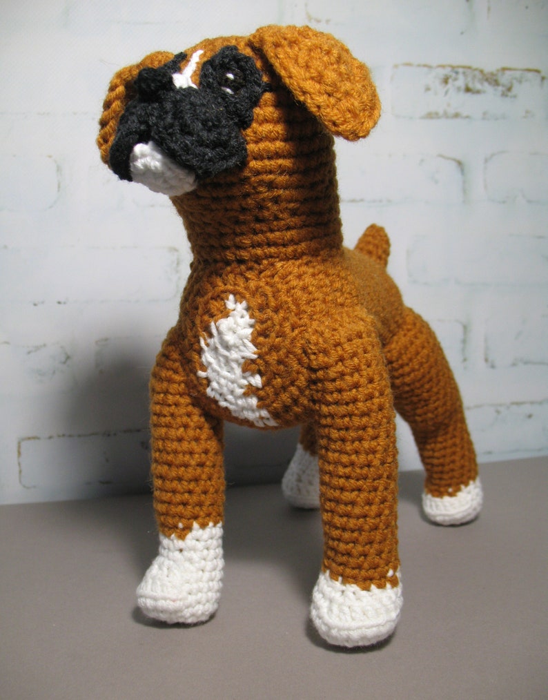 Boxer Dog Crochet Pattern PDF file in English Etsy