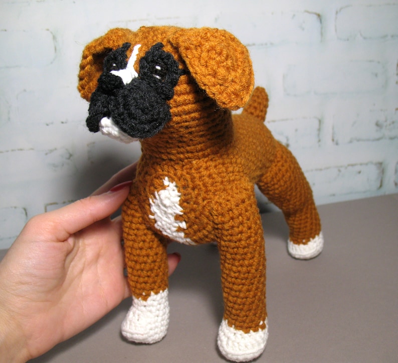 Boxer Dog Crochet Pattern PDF file in English Etsy