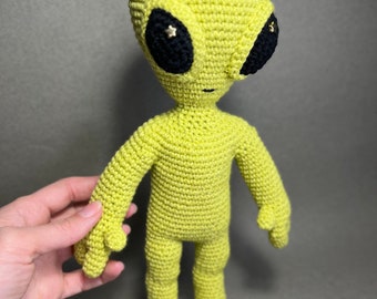 Alien Crocheted Toy