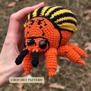 Modèle de crochet du doryphore du Colorado • Amigurumi doryphore de la pomme de terre (PDF)