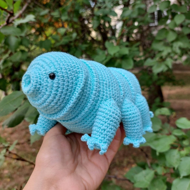 To Custom Order Tardigrade Crocheted Toy, Amigurumi Tardigrade Water Bear Plush image 4