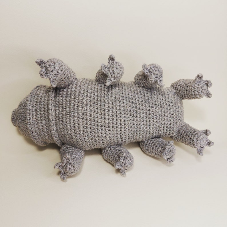 To Custom Order Tardigrade Crocheted Toy, Amigurumi Tardigrade Water Bear Plush image 2