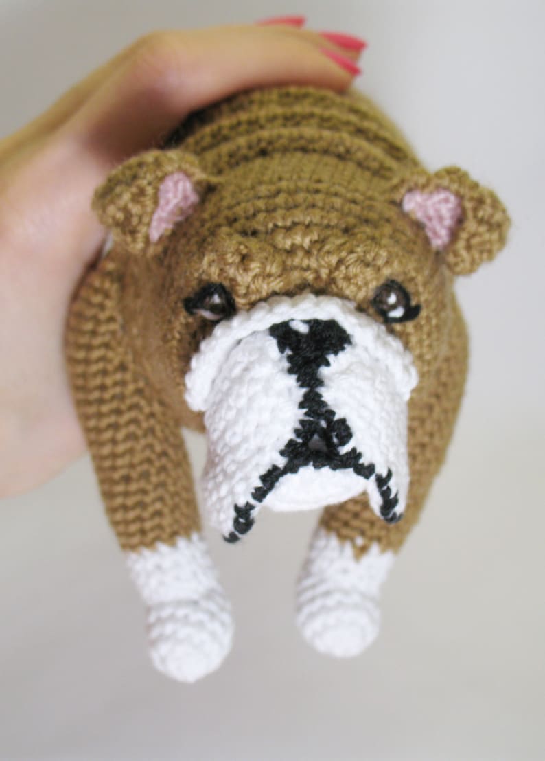 Crochet Bulldog Pattern PDF in English Amigurumi Bulldog Etsy