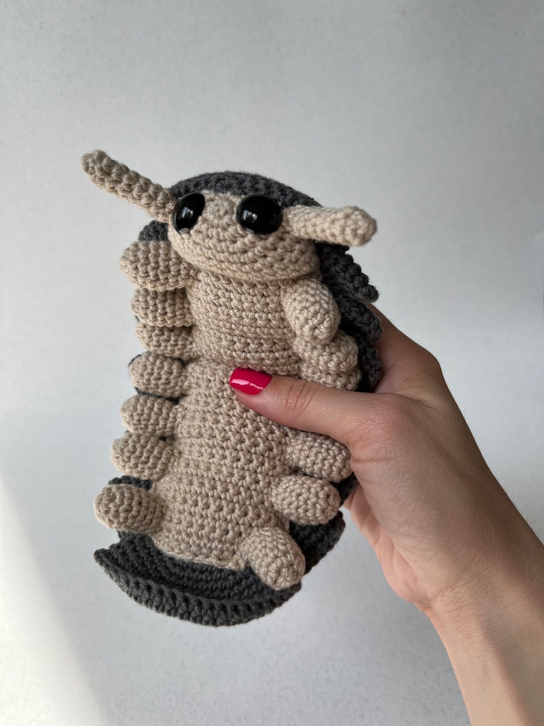 Roly Poly Pill Bug Crochet Pattern, PDF File in English Language image 6