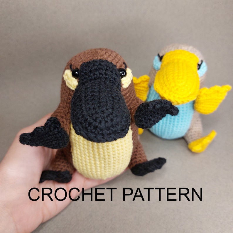 Platypus Crochet Pattern, Platypus Amigurumi Tutorial image 1