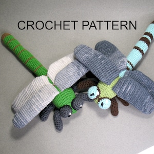 Dragonfly Crochet Pattern, PDF file in English language image 1