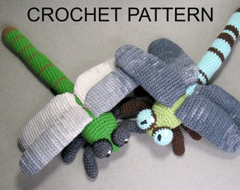 Dragonfly Crochet Pattern, PDF file in English language