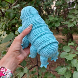 To Custom Order Tardigrade Crocheted Toy, Amigurumi Tardigrade Water Bear Plush image 5