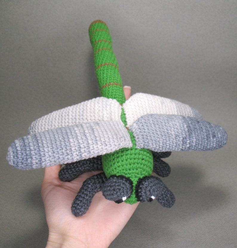 Dragonfly Crochet Pattern, PDF file in English language image 3