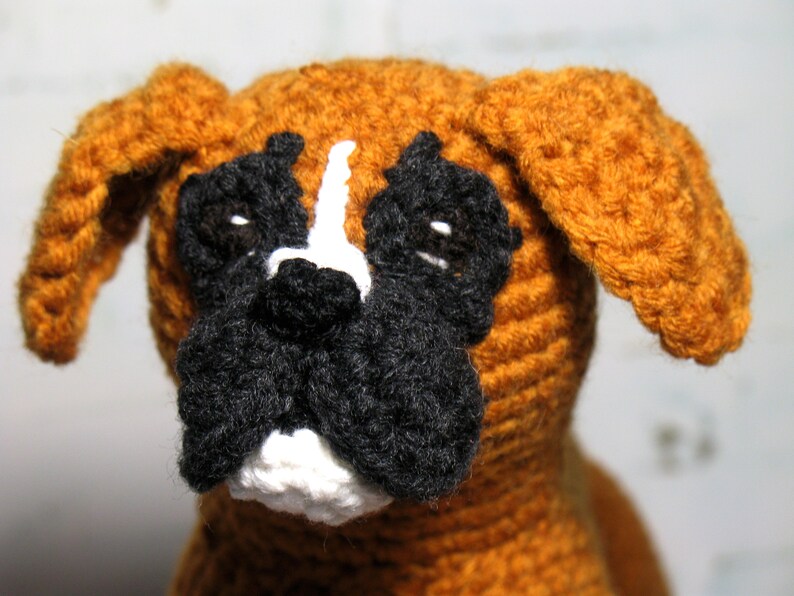 Boxer Dog Crochet Pattern PDF file in English Etsy