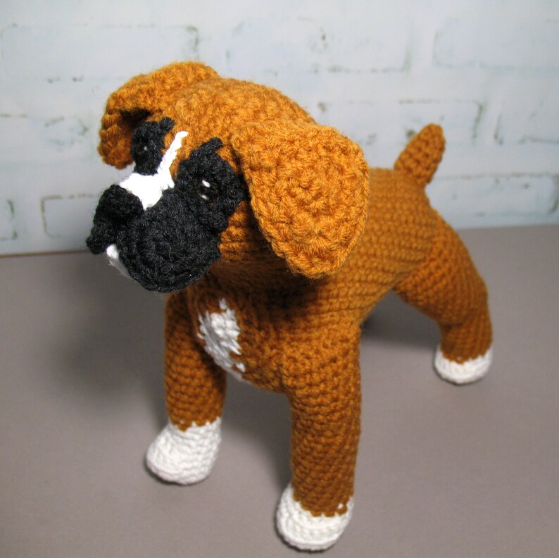Boxer Dog Crochet Pattern PDF file in English Etsy