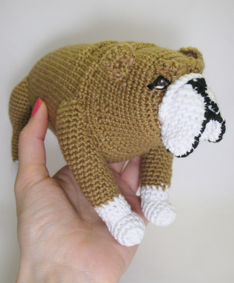 Crochet Bulldog Pattern PDF in English Amigurumi Bulldog | Etsy
