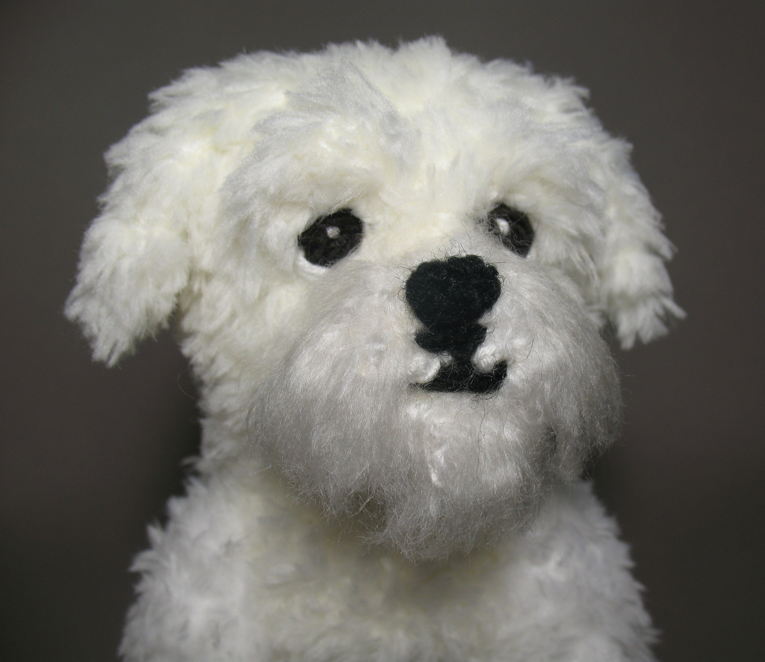 Maltese Puppy Crocheted Plush Dog Made to Custom Order | Etsy
