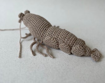 Shrimp Crocheted Toy, Prawn plushy