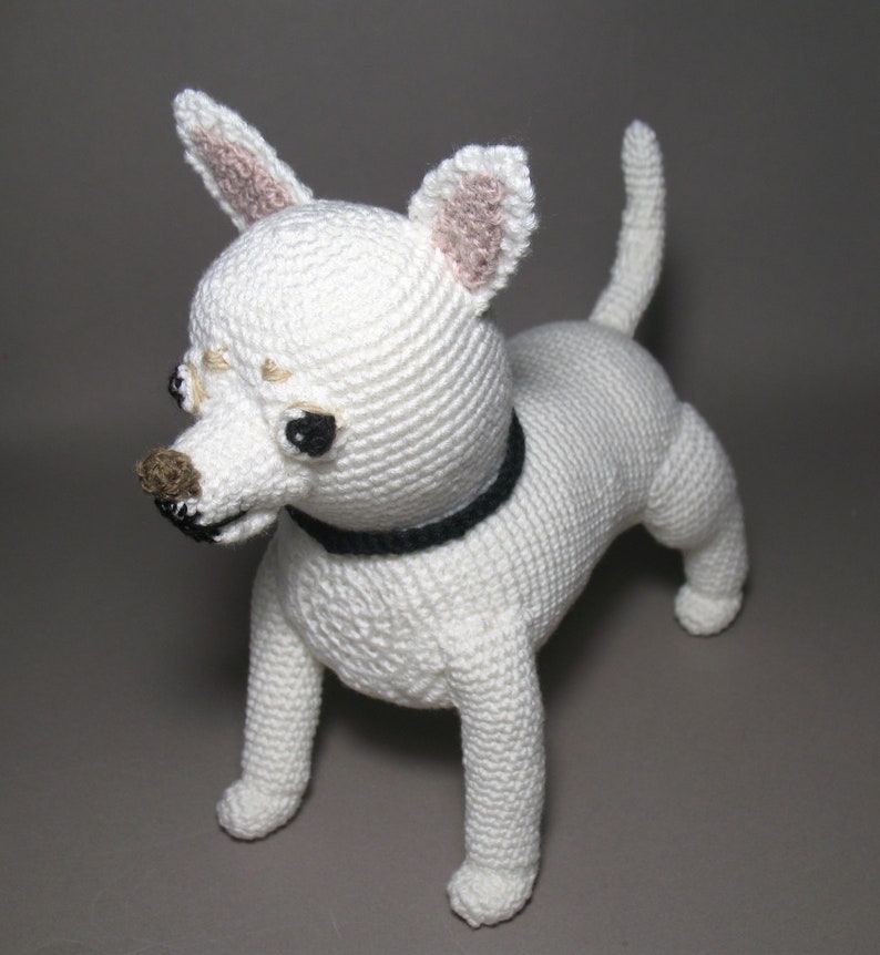 PDF file in English Chihuahua Amigurumi Crochet Pattern Tutorials Kits